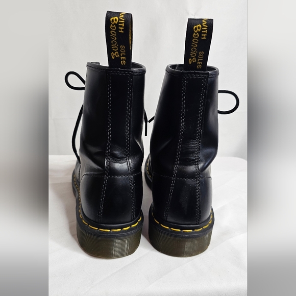 Doc Martens Dr Marten AirWair 1460W Black Smooth Women 8 Original - Picture 3 of 12